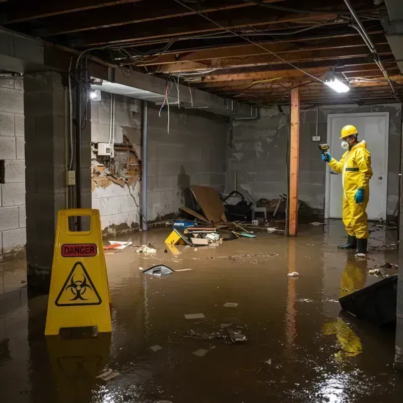 Flooded Basement Electrical Hazard in Spanish Lake, MO Property